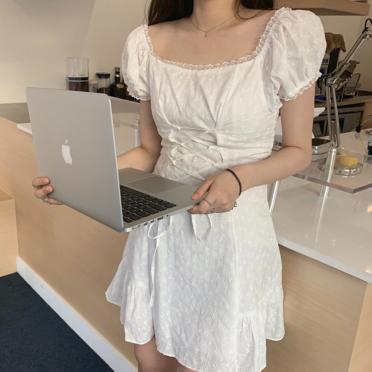 Đầm nữ dáng ôm tay ngắn mini Emilyshop