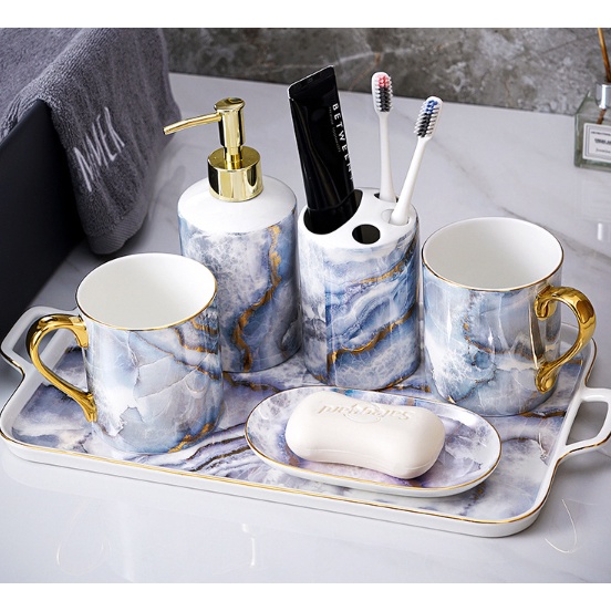 kệ đựng kem đánh răng. hũ đựng dầu gội. phụ kiện nhà tắm cao cấp. đồ dùng nhà tăm. phụ kiện nhà tắm gốm sứ.hoangdecor
