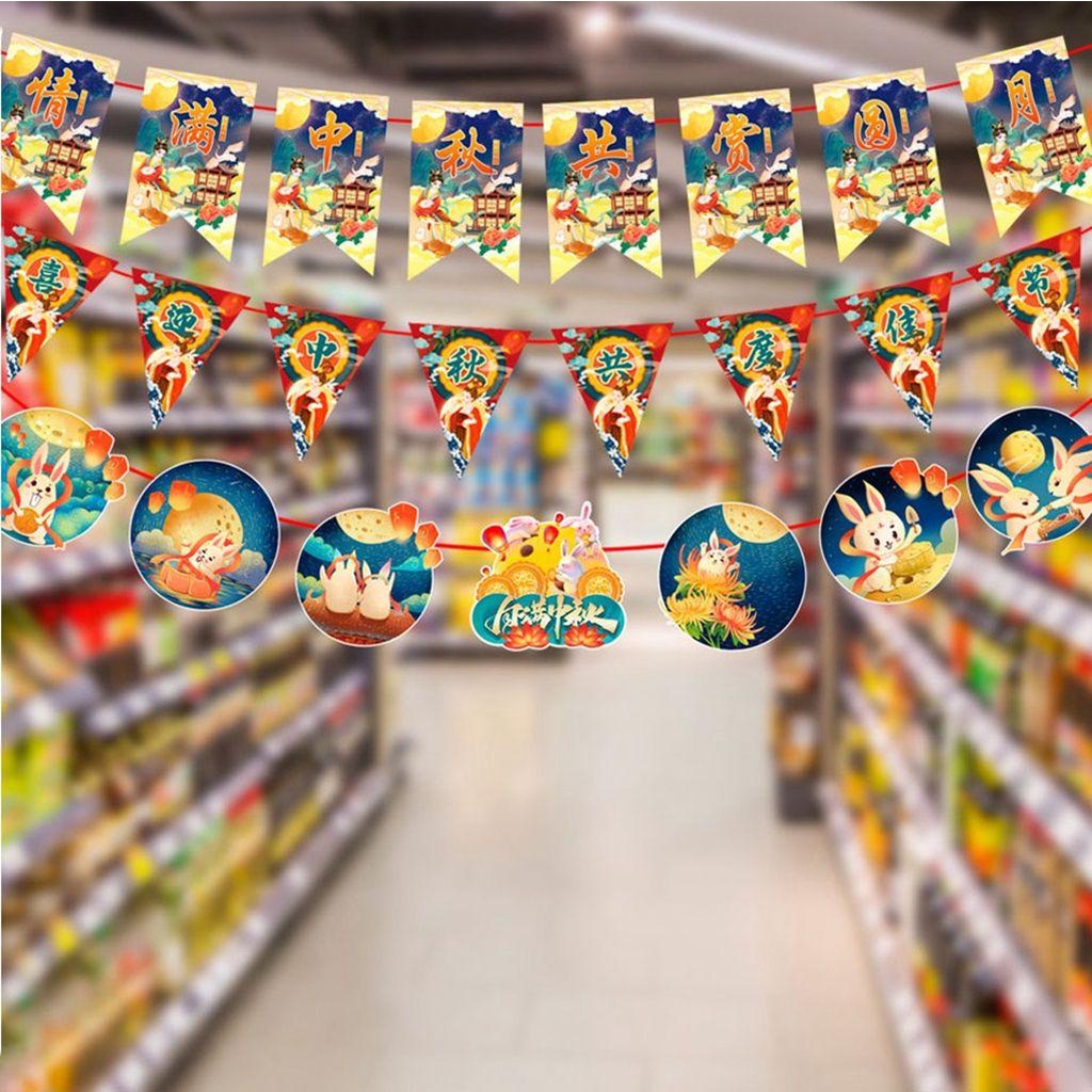 Dây Treo Trang Trí Trung Hoa Họa Tiết Thỏ Mùa Thu Đa Phong Cách Trung Hoa Độc Đáo