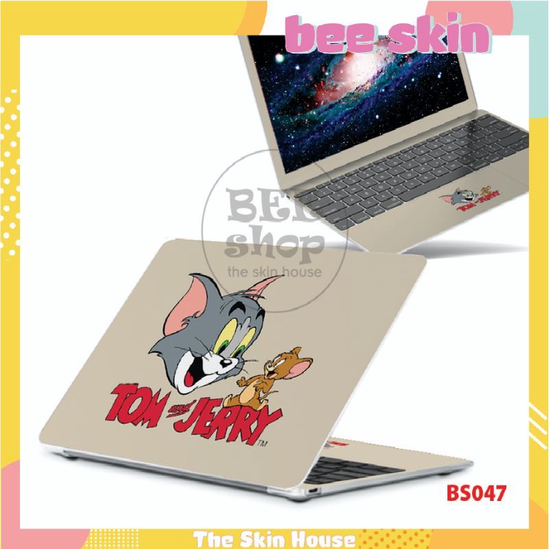 Skin dán laptop TOM AND JERRY 1 cho Macbook/HP/ Acer/ Dell /ASUS