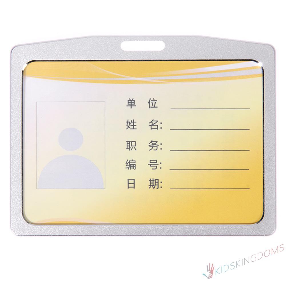 【Big Sale】Aluminum Alloy Business Work Card ID Badge Holder Name Tag Card Holders