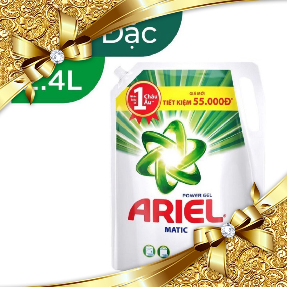 Nước Giặt Ariel Đâm Đặc túi 2.4kg