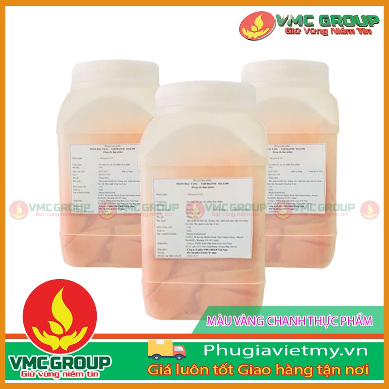 PHỤ GIA MÀU VÀNG CHANH THỰC PHẨM TARTRAZINE