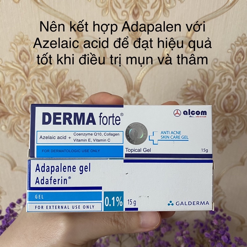 Adaferin gel 0,1% adapalene cho da dầu mụn ẩn TM09