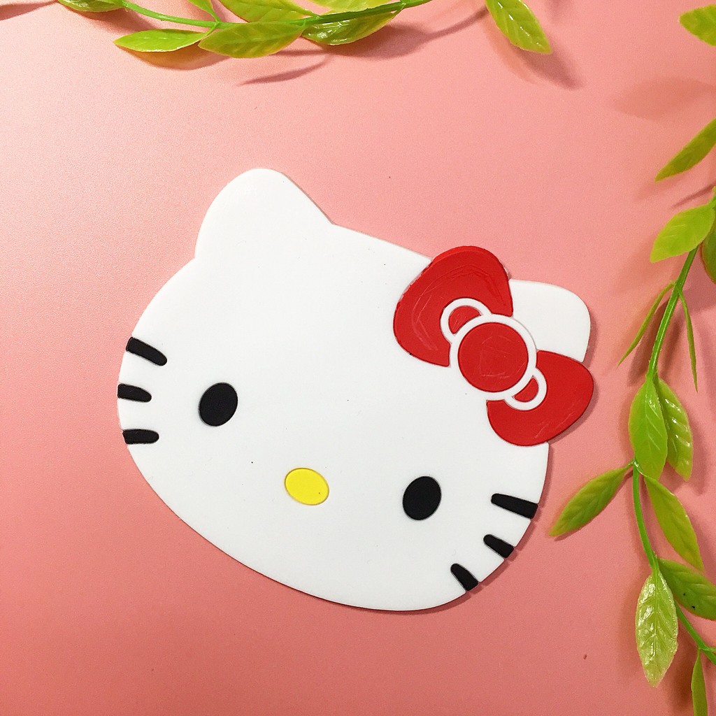 Đế lót cốc cách nhiệt silicol chống trượt Hello Kitty ☘☘