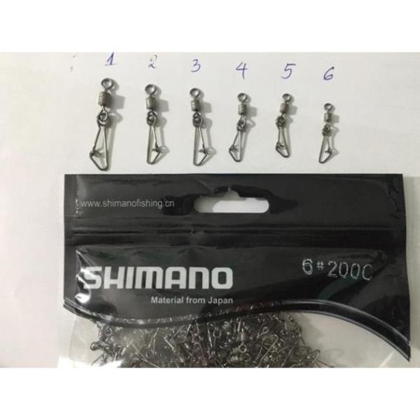 Combo  10 khoá link xoắn 2 vòng Shimano giá cực sốc đồ câu FISHING_HD