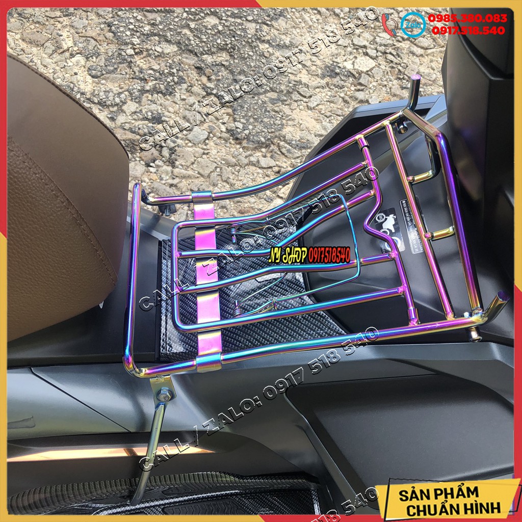 BAGA AB 2020 INOX XI MÀU TITAN 10 LY DẦY ĐẸP (AIR BLADE 2020)