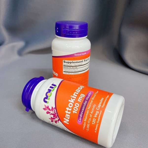 ( Tóp 1 của Mỹ) Viên uống chống đột quỵ, Tai biến Now Nattokinase 100mg 60 viên