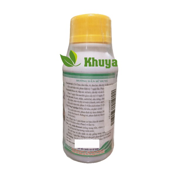 Phân bón lá Growmore AminoQuelant Ca 100ml Chống thối và nứt trái