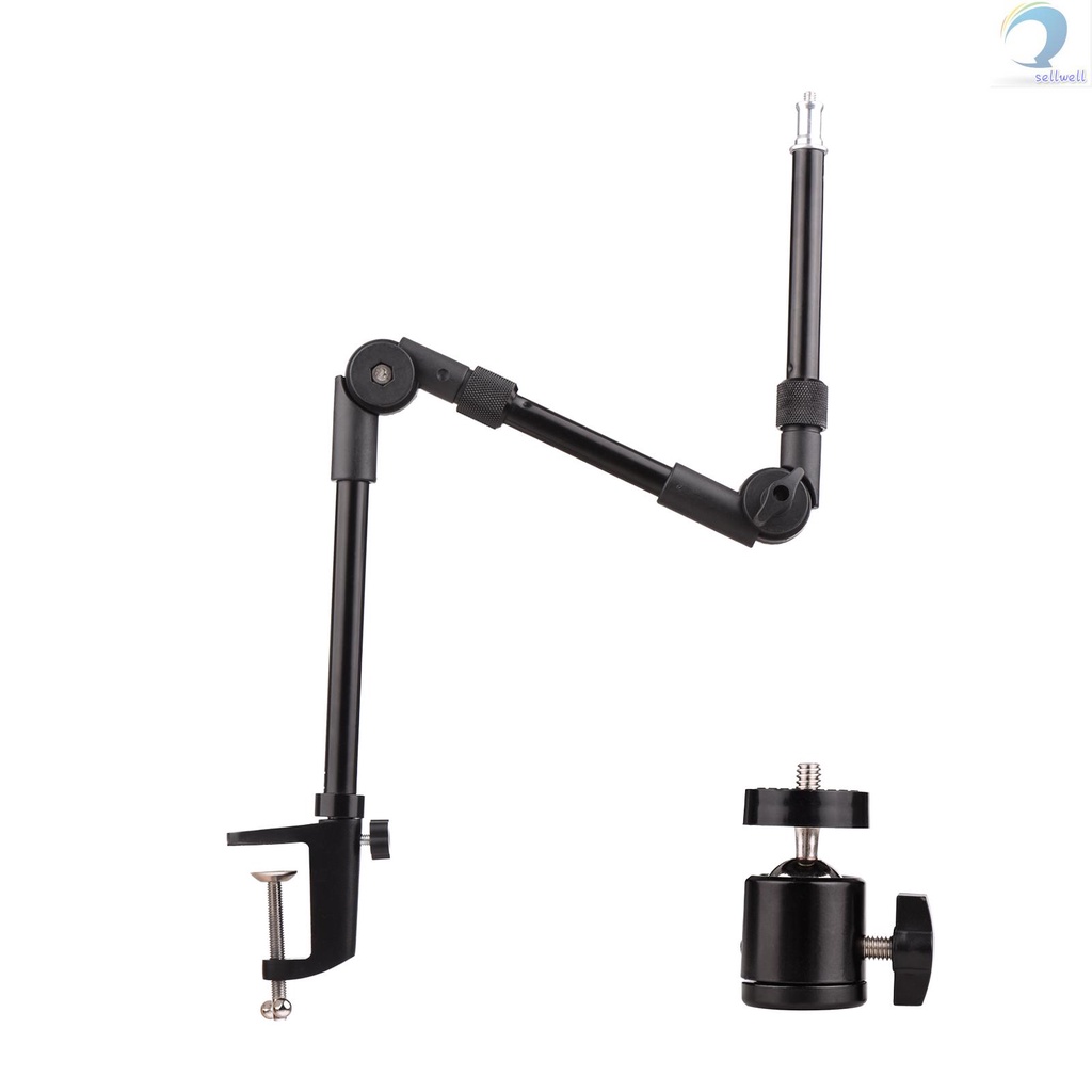 Giá đỡ kim loại gấp gọn linh hoạt Andoer St-01 đầu bi 1/ 4 inch tải trọng 3kg cho đèn led/ webcam