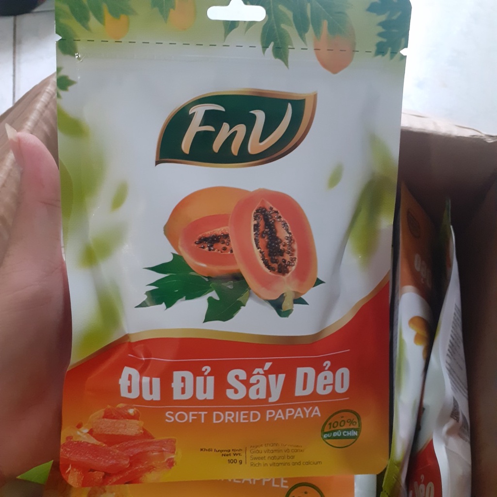 TRÁI CÂY SẤY DẺO TỰ NHIÊN FNV GÓI 100G