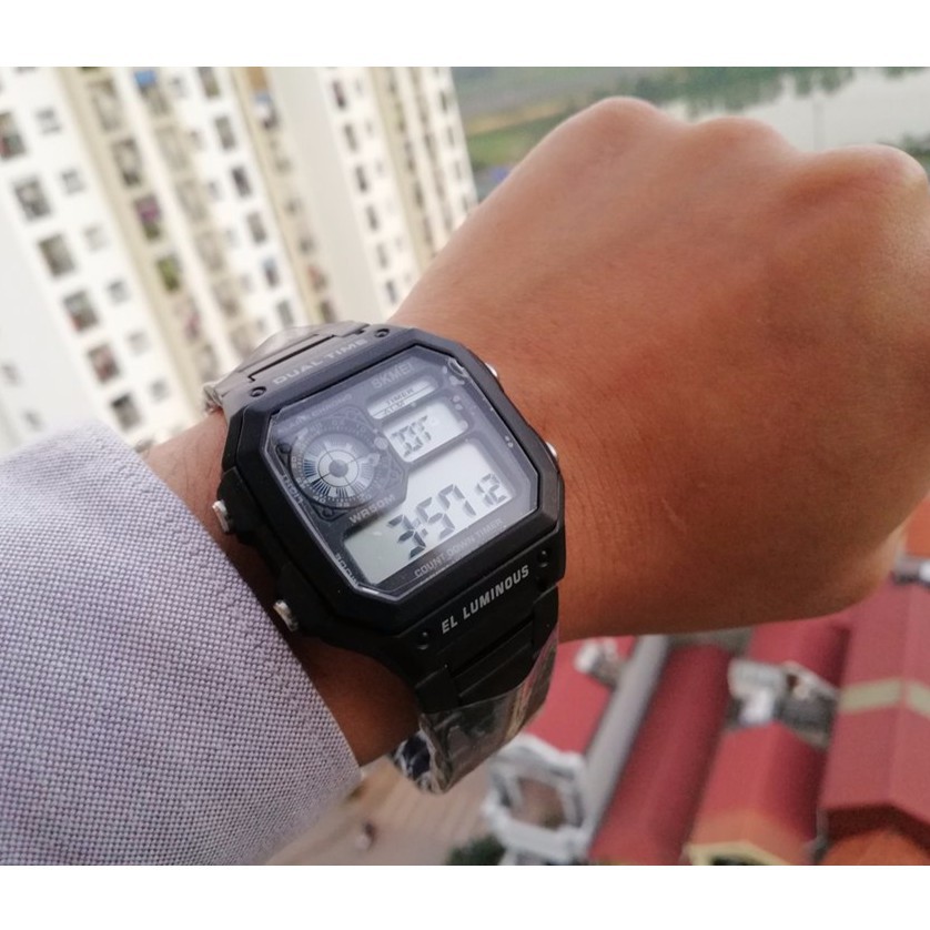 Đồng Hồ Nam SKMEI AE1200 Dây Kim Loại Nam Tính Sang Trọng | BigBuy360 - bigbuy360.vn