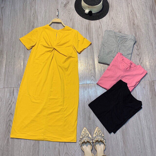 Đầm thun xuông xoắn lưng [Có ảnh thật | BigBuy360 - bigbuy360.vn