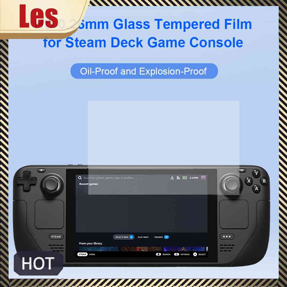 Miếng Dán Cường Lực Cho Máy Chơi Game Cầm Tay Steam Deck HD 0.26mm