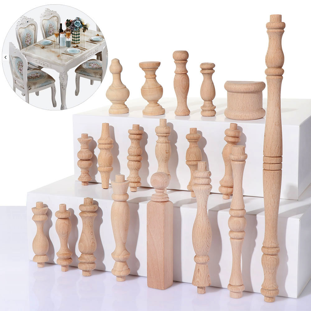 Chân đồ nội thất bằng gỗ chạm khắc phong cách cổ điển chất lượng cao