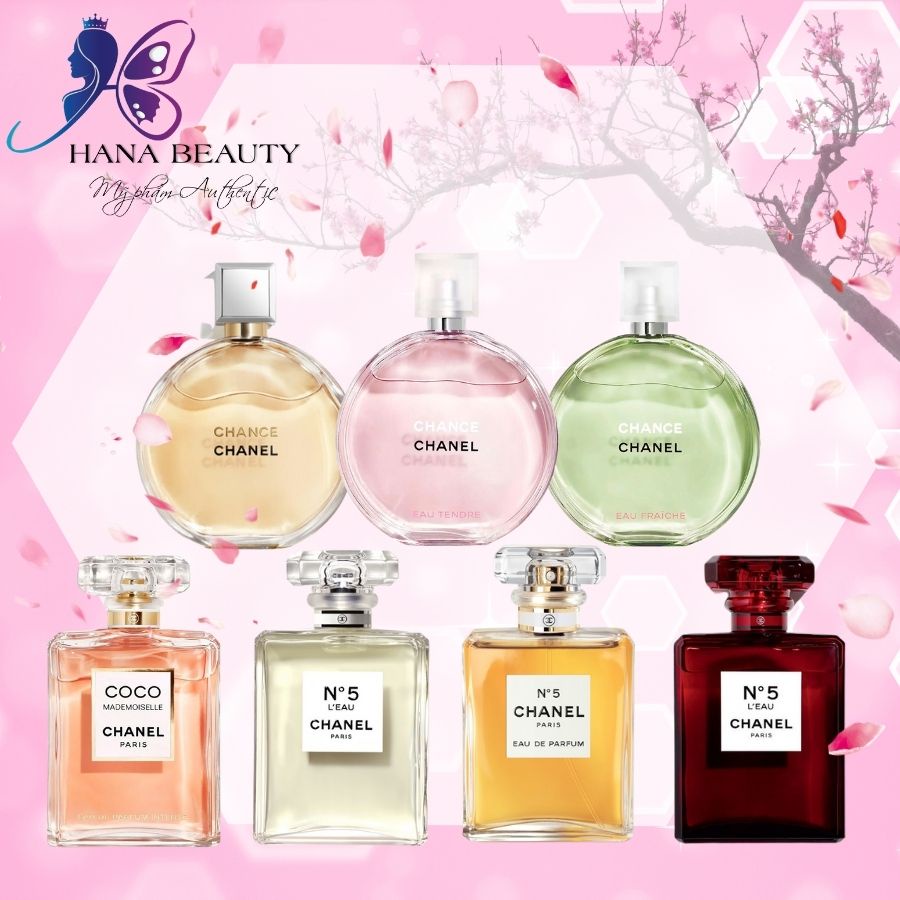 Nước hoa Chanel Coco Mademoiselle, Chanel Chance EDP, Nước Hoa No5 L'eau
