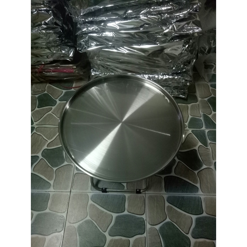 { Siêu Phẩm - Siêu Bền} Bàn trà chanh mặt tròn FULL INOX gấp gọn phù hợp cho quán cà phê, trà sữa và gia đình