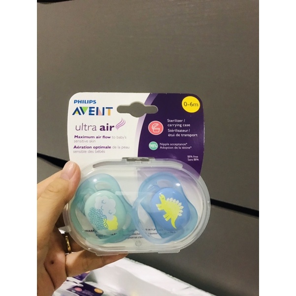 CHÍNH HÃNG 100%⚡️Ti giả chỉnh nha chống vâu Avent Ultra Air/Ultra Soft cho bé