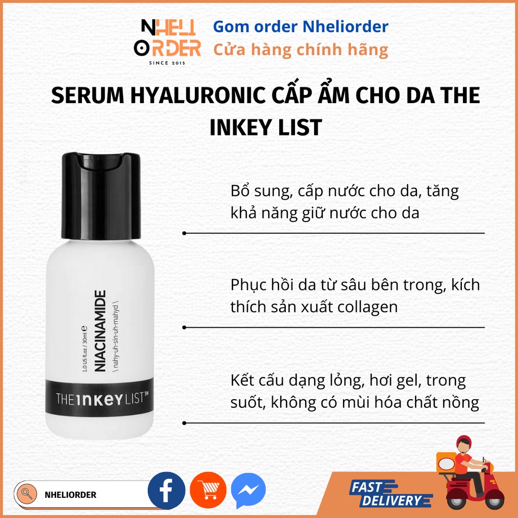 Hyaluronic - chỉ nhận đơn trả hàng/note tên fb