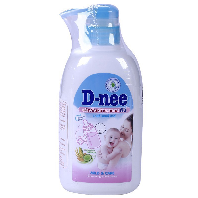 Nước rửa bình sữa và rau củ quả Dnee dạng chai 500ml - Thái Lan