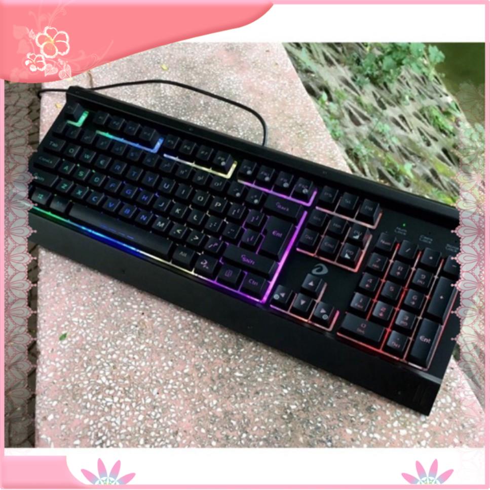 【Hàng sẵn sàng】 Bàn phím chuyên game Dareu LK145 ,Newmen, Eblue LED RGB đổi màu xuyên key cap_Bàn phím giả cơ gaming cổn