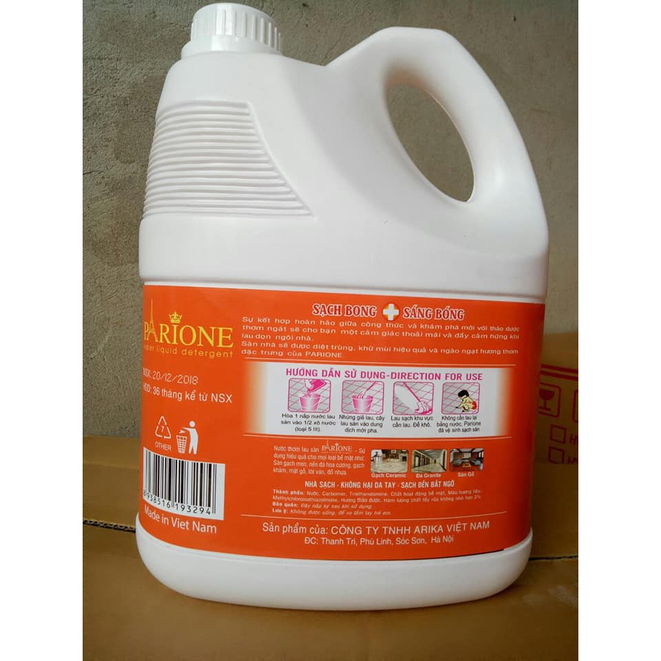 NƯỚC LAU SÀN THẢO MỘC HƯƠNG QUẾ LOẠI 3.6 LÍT