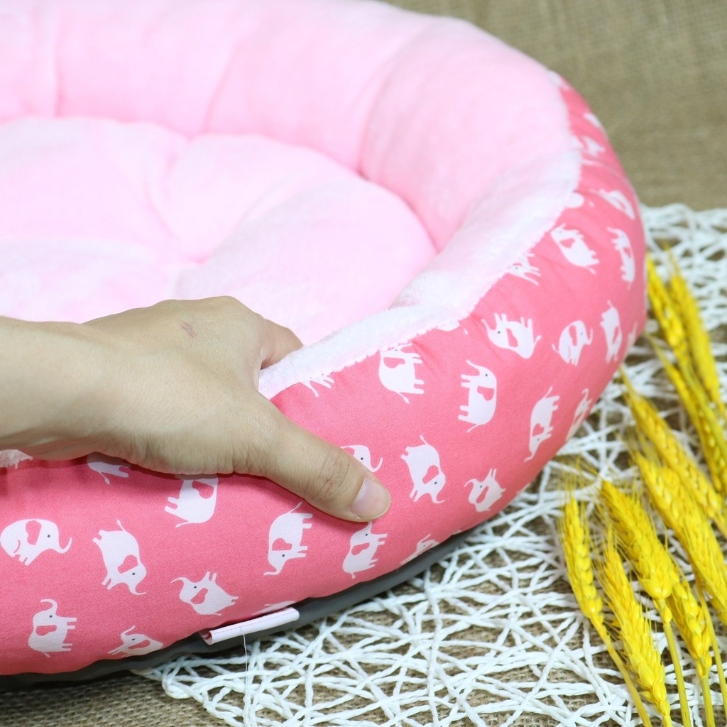 [Ảnh thật] Nệm bông họa tiết trái cây - con voi cho chó mèo dưới 6kg