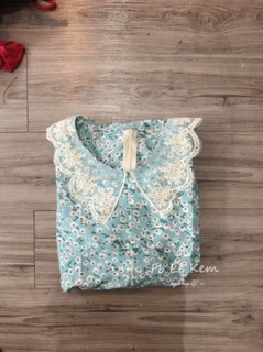 Váy hoa cổ ren (hàng thiết kế)