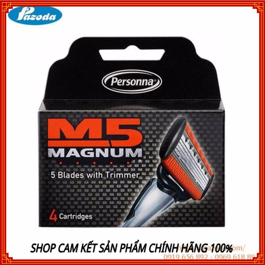 Hộp lưỡi dao cạo râu M5 magnum - Hàng nhập khẩu Mỹ