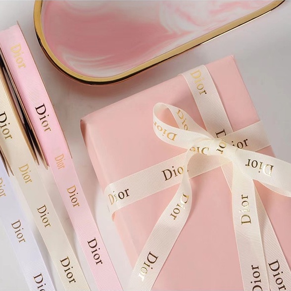 Dây ruy băng in chữ YSL, HERMES, MAC, CHANEL, DIOR - YSL, Lancome, Miumiu