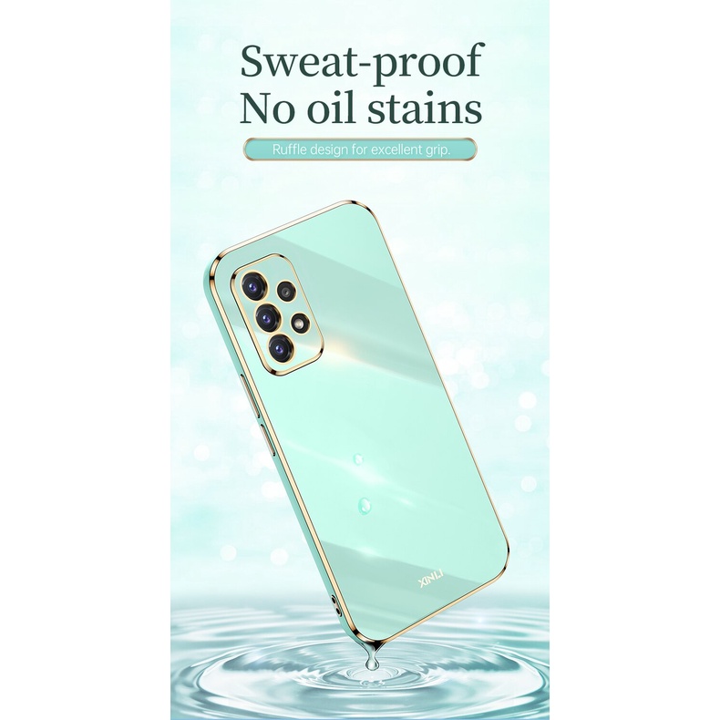 Ốp điện thoại chống sốc mạ viền thời trang sang trọng cho Samsung Galaxy A32 A22 4G A52 A52s A72 A82 5G
