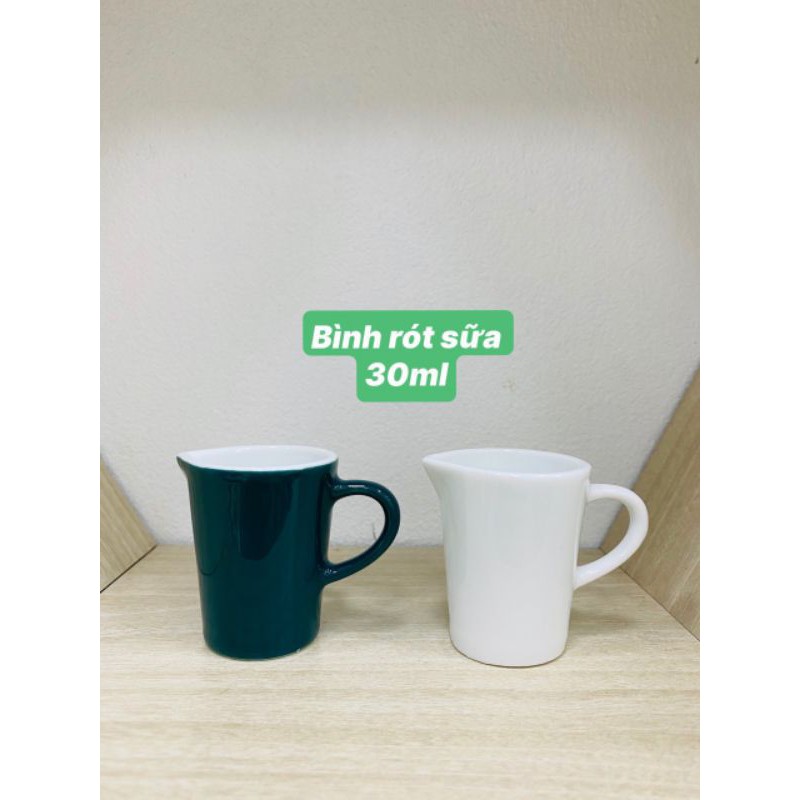 Bình sứ rót sữa,đựng đường bằng sứ BÁT TRÀNG 30ML