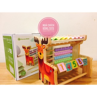 Đồ chơi gỗ 3in1 cho bé từ 1,5 tuổi - goryeo baby