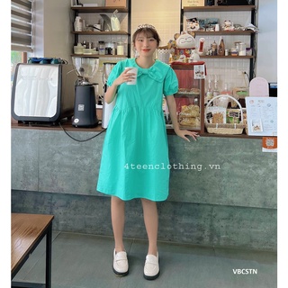 Váy Babydoll Cổ Sen Thắt Nơ