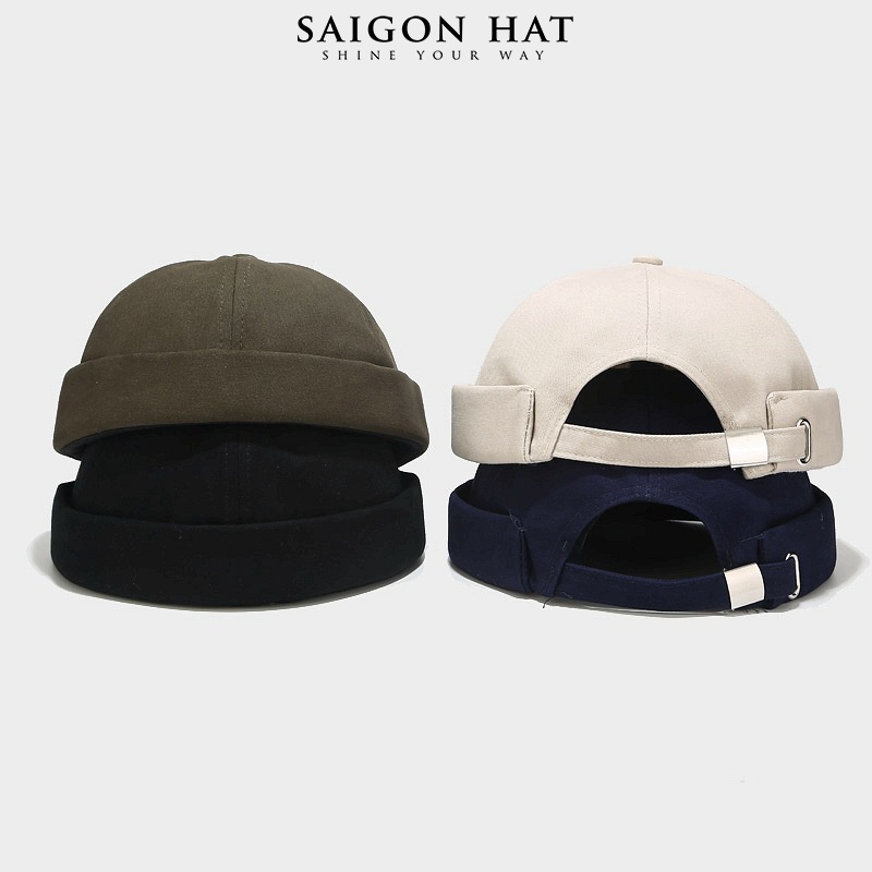 Mũ tròn miki hat nam nữ nón không vành trơn basic mũ lưỡi trai không vành phong cách cá tính Hàn Quốc