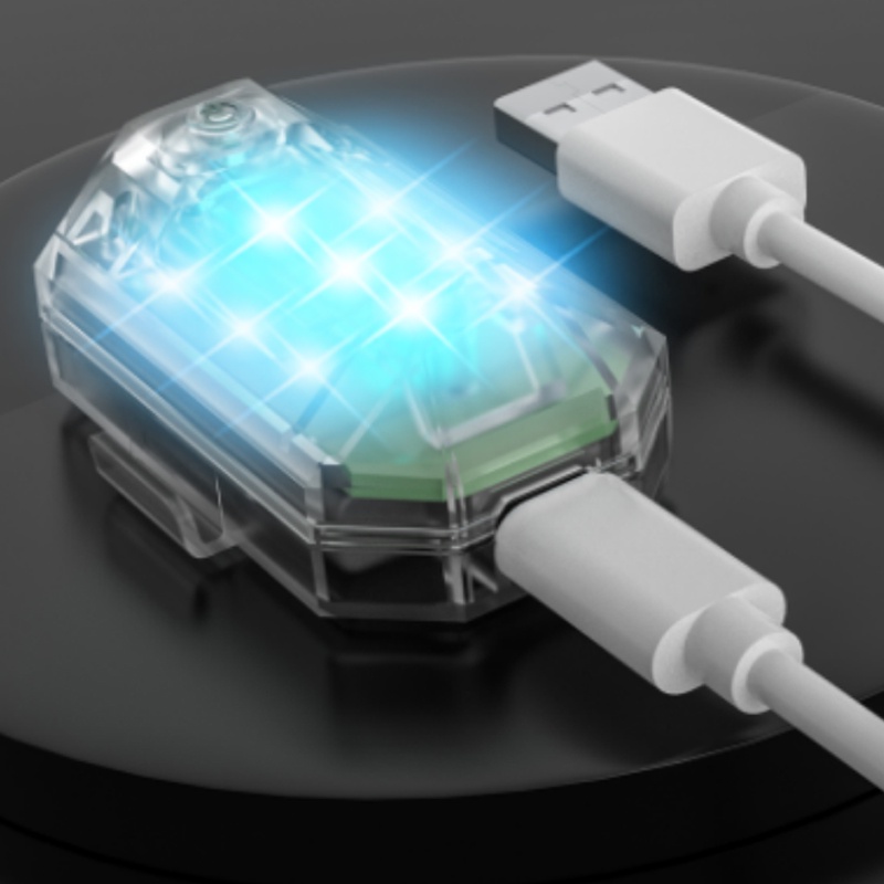 Đèn Led Cảnh Báo Điều Khiển Từ Xa 7 Màu Có Thể Sạc Lại Bằng Cổng Usb