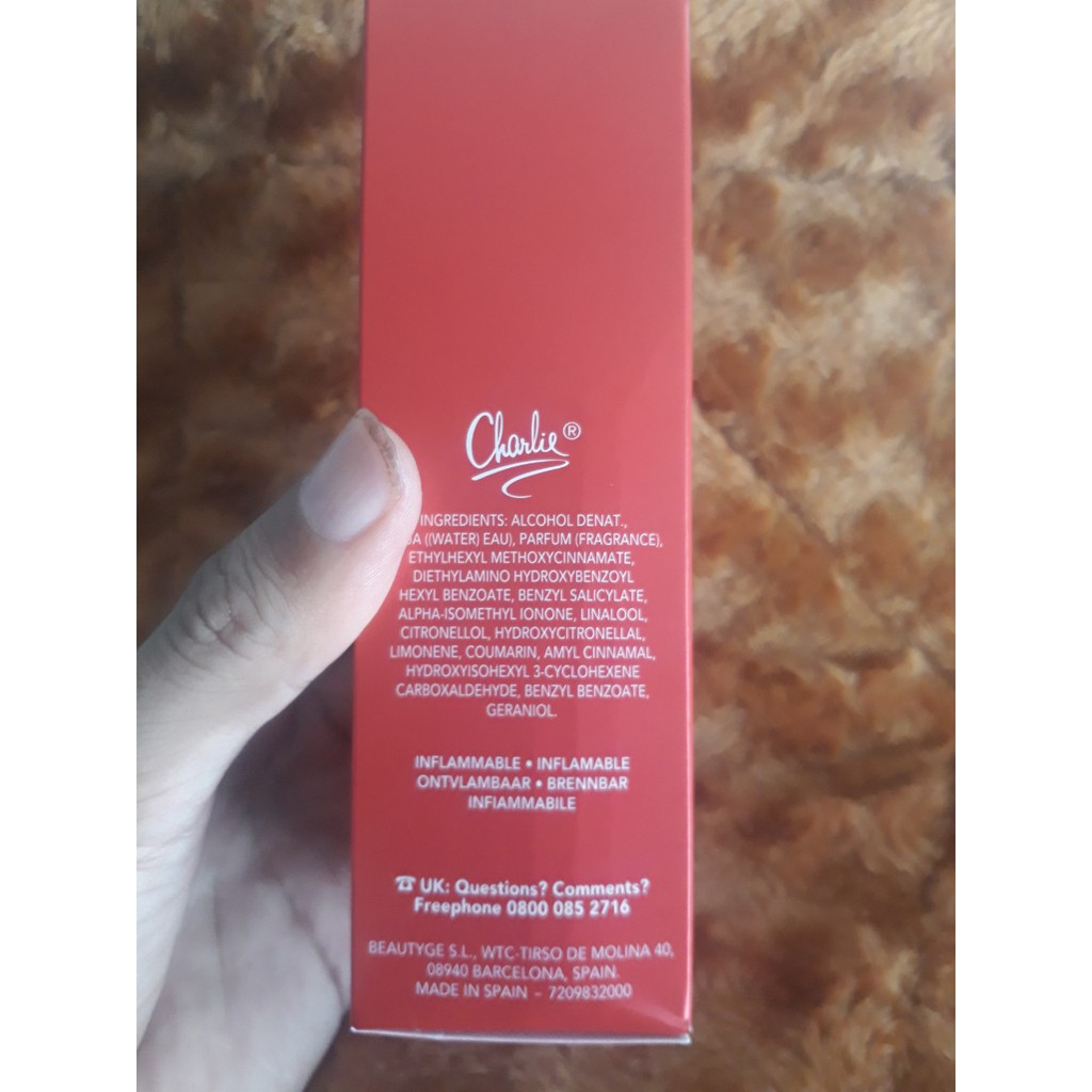 Nước hoa nữ Revlon Charlie Red Eau de Toilette Spray 100ml