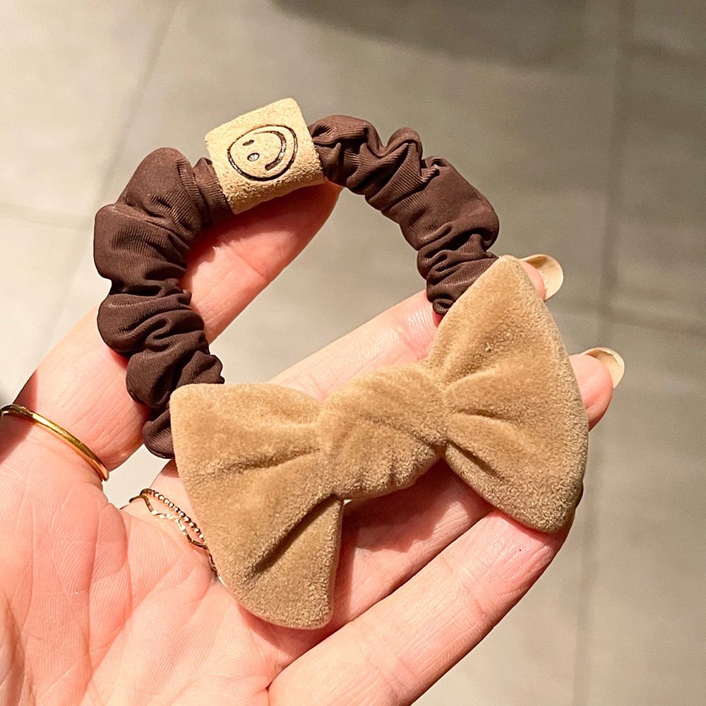 Dây buộc tóc đuôi ngựa co giãn hình trái tim phong cách Hàn Quốc cổ điển cho nữ