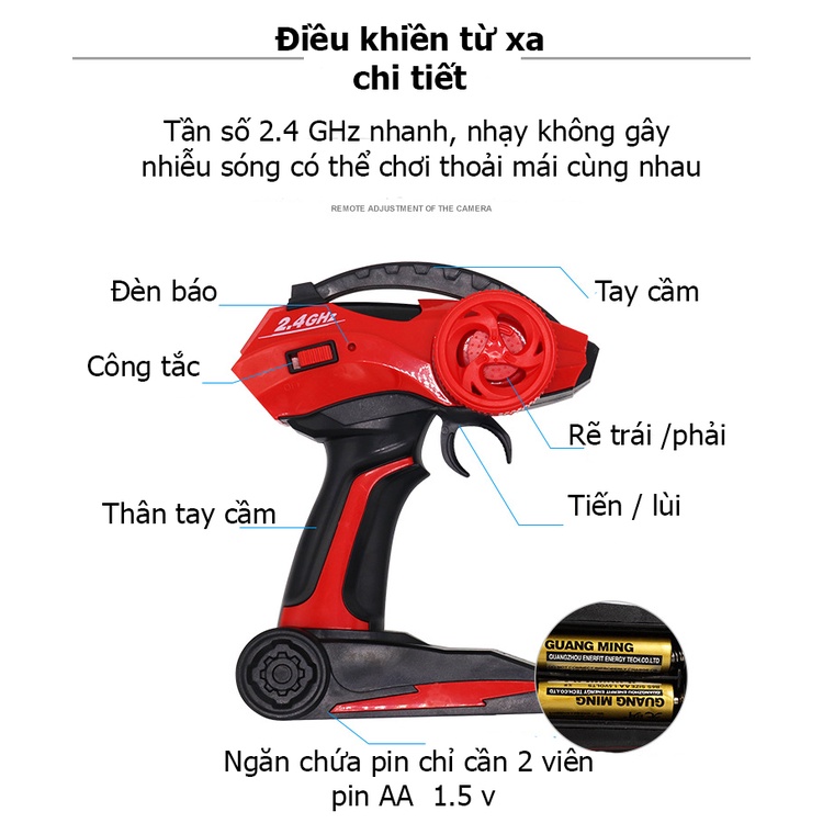 Xe ô tô điều khiển từ xa KAVY tỷ lệ 1:12 kích cỡ rất lớn tốc độ cao, màu sắc cực kì ngầu