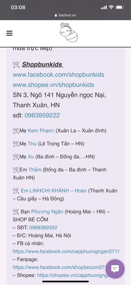 Quấn NHỘNG Cocoon shop bố ken [ Chính hãng Hà Chũn ] cho bé