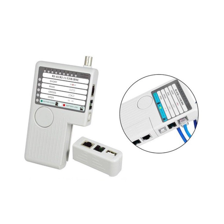 Máy Test tín hiệu cáp mạng đa năng NF-3468, test RJ45-RJ1-BNC