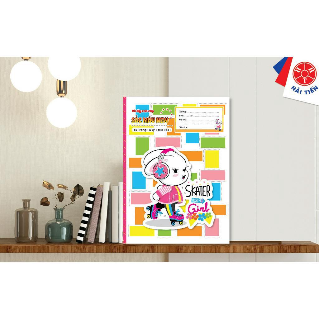 Lốc 10 Vở 4 ôly Hải Tiến 48 trang 1824 Sắc màu New 6 sao