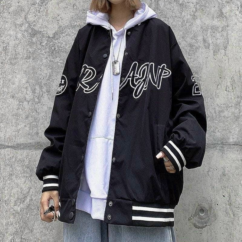 Áo Khoác Bomber Unisex - Áo Khoác Dù In Chữ TORONA Kèm Ảnh Thật GKT13