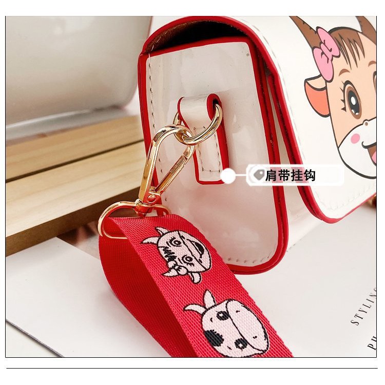 Túi đeo chéo MINI dễ thương hình LOVELY CATTLE phong cách Hàn Quốc cho bé TX27