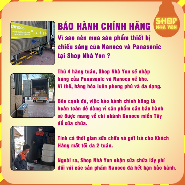 Đèn LED âm trần 9W, 7W, 12W siêu mỏng Panasonic - Nanoco 1 chế độ trắng, 3 chế độ màu bảo hành 2 năm