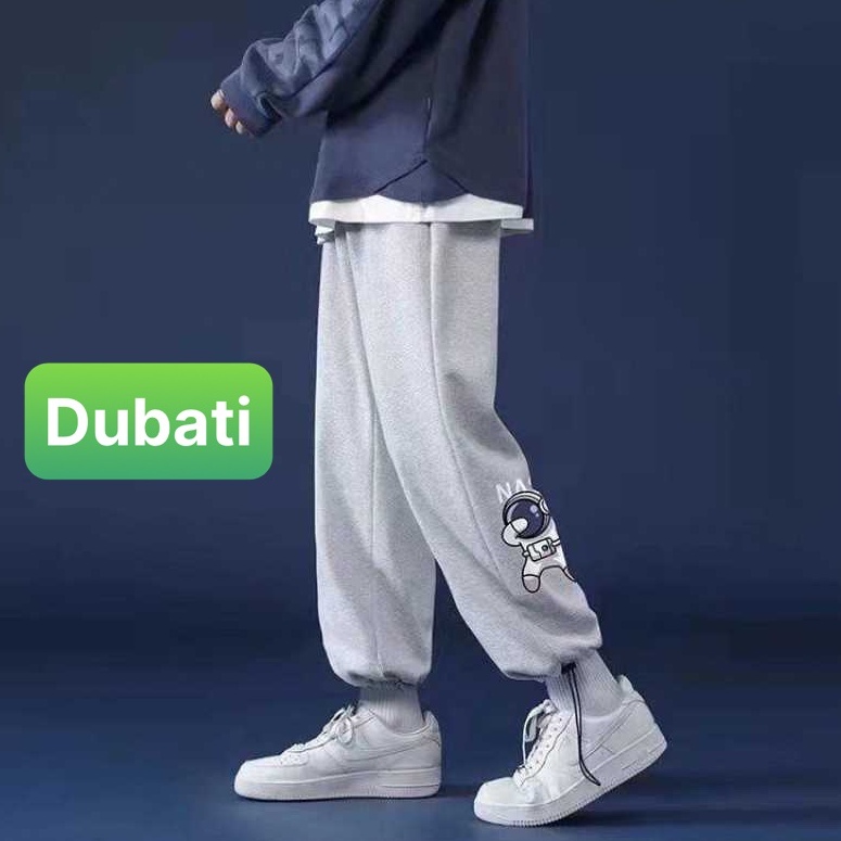 QUẦN JOGGER NAM NỮ UNISEX CHẤT NỈ DÀY DA CÁ ỐNG SUÔNG RỘNG IN HÌNH NASA RÚT DÂY TREND HOT 2022 -DUBATI FASHION