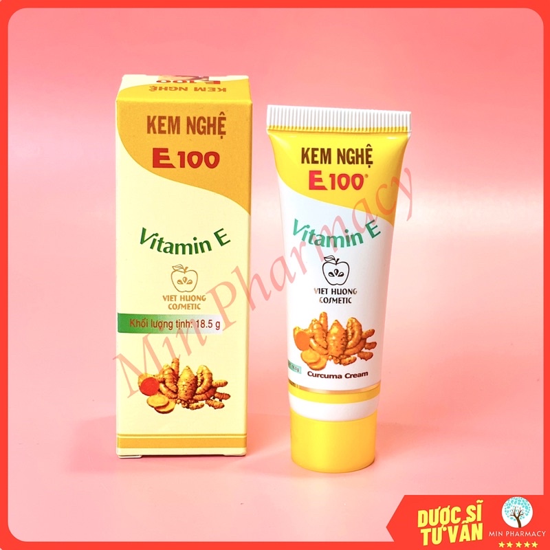 Kem Nghệ E100 Dưỡng da mụn Mờ thâm sẹo 18,5g - Minpharmacy