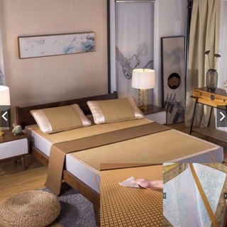 Chiếu mây điều hoà tặng kèm 2 vỏ gối mây