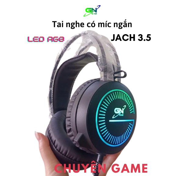 Tai nghe gaming G-Net h88 jack 3.5 Led RGB