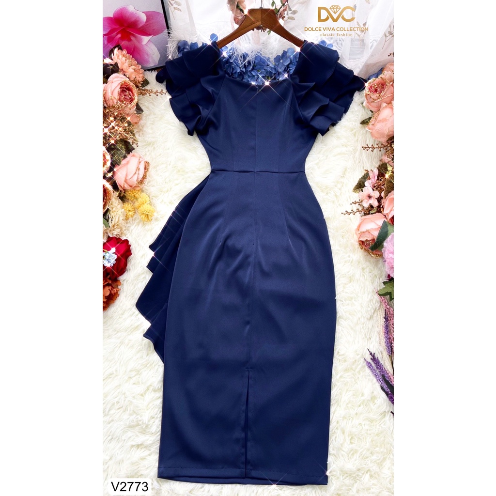 Váy lụa body thiết kế cao cấp đi tiệc đi chơi  V2773 - DVC